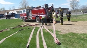 Fire-Rescue-EMR Students hose training
